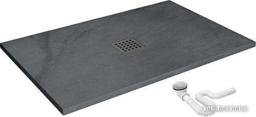 Душевой поддон Rea Rock 100x80 (серый)