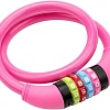 Тросовый велозамок Rexant 79-0204 100 см (розовый)