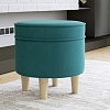 Пуфик Нижегородмебель Лора ТП 329 (ультра минт бирюзовый)