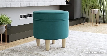 Пуфик Нижегородмебель Лора ТП 329 (ультра минт бирюзовый)