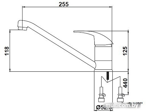 Смеситель Kaiser Magistro (черный матовый) [14022 Bl]