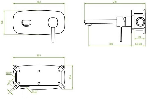 Смеситель Laveo Pola BAP 722P