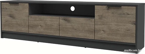 Тумба Интерлиния ТВ Концепт КТ-ТВ4-50 (дуб веллингтон/антрацит)