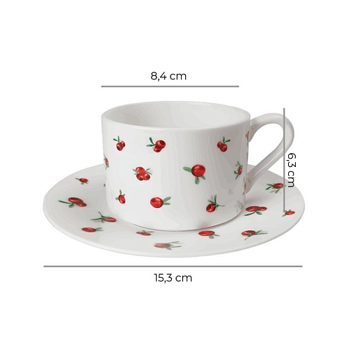 Набор кружек Mandarin Decor Брусника DS14F24702-250-2W