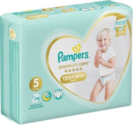 Трусики-подгузники Pampers Premium Care Pants 5 (34 шт)