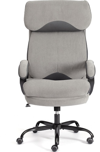 Офисное кресло TetChair Duke metal BL (велюр, серый)