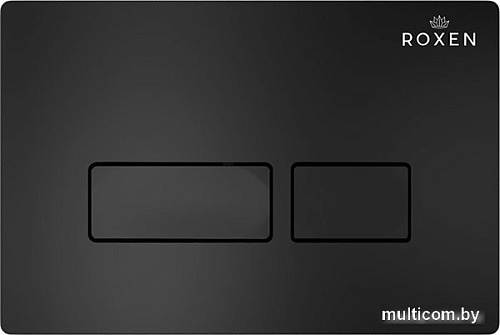 Унитаз подвесной Roxen Simple Compact в комплекте с инсталляцией StounFix Slim 6 в 1 921358 (кнопка: черный матовый)