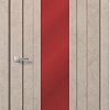 Межкомнатная дверь MDF-Techno Dominika Loft 402 90x200 (бетон бежевый/лакобель красный)