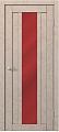 Межкомнатная дверь MDF-Techno Dominika Loft 402 90x200 (бетон бежевый/лакобель красный)
