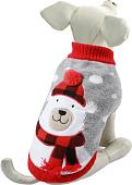 Свитер для животных Triol Белый мишка 12271561 (S, серый/белый)
