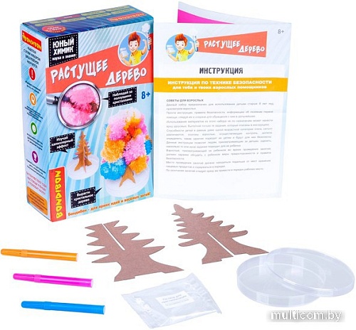 Набор для опытов Bondibon Японские опыты. Растущее дерево ВВ4720