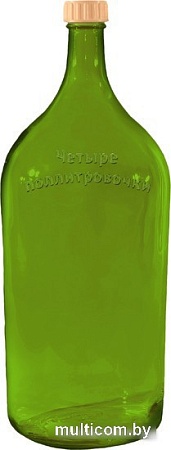 Графин NiNaGlass Четыре поллитровочки 82-040-ГВ32 4840167236