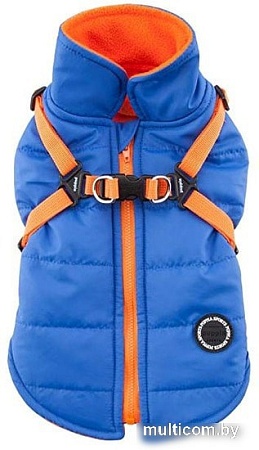 Шлейка-жилетка Puppia Mountaneer ll PAPD-VT1366-RB-L (голубой)
