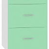 Шкаф напольный Кортекс-мебель Корнелия Мара НШ50р3ш (салатовый-марсель)