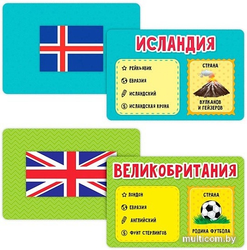 Настольная игра ГеоДом Флагомания. Часть 1 4607177453743