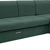 Сириус Лидер-6 с оттоманкой НПБ 300x165 (Eva 19 велюр темно-зеленый)