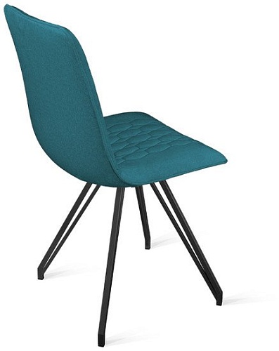 Стул Трия Хьюго К4 (черный муар/микровелюр Jercy Izumrud)