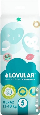 Подгузники Lovular Sweet Kiss XL 13-18 кг (42 шт)
