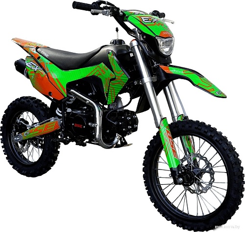 Мотоцикл BSE EX 17/14 (зеленый/оранжевый)
