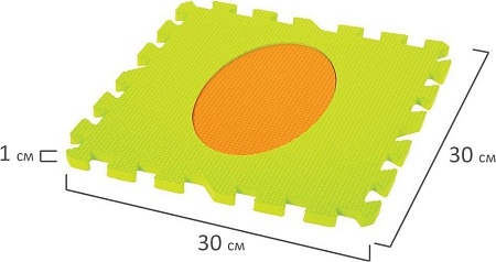 Коврик-пазл Юнландия Фигуры 664664