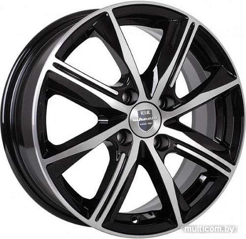 Литые диски K&K Арнар 16x7" 5x114.3мм DIA 66.1мм ET 50мм Алмаз черный