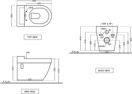Унитаз Jaquar Opal OPS-WHT-15951