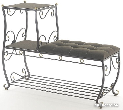 Банкетка AMC 8(1000)22 с этажеркой (коричневый/венге)