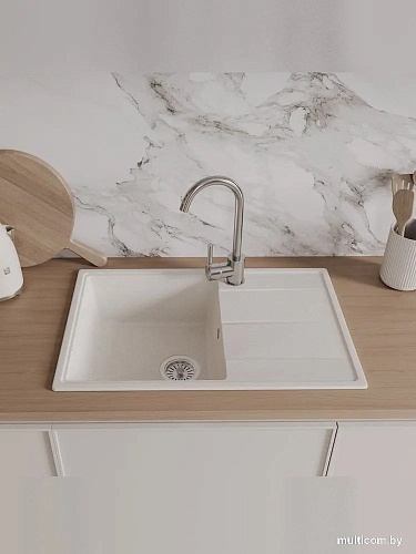 Кухонная мойка Teymi Hanna Smart 74х48 T120117 (белый матовый)