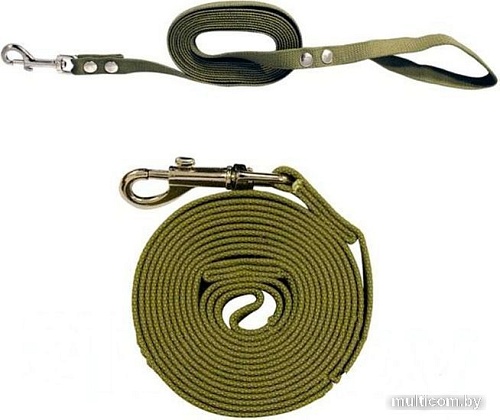Поводок Gamma Брезентовый 11002003 (зеленый)