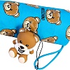 Зонт Moschino 8067-SuperminiP Brush Bear Allover Lightblue