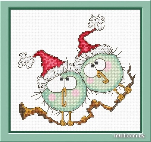 Набор для вышивания Овен Новогодний дуэт 822