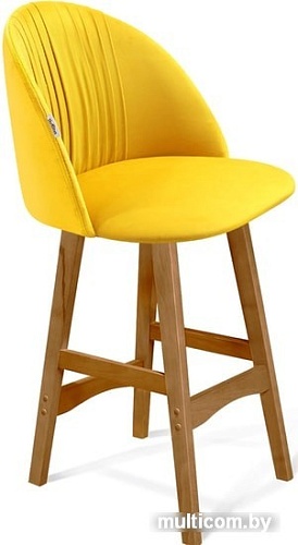 Стул Sheffilton SHT-ST35-1/S65-1 (имперский желтый/светлый орех)
