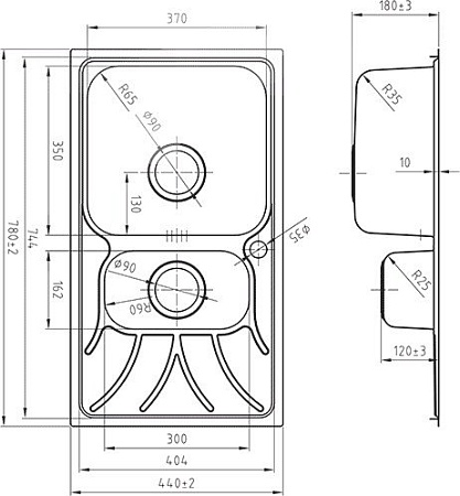 Кухонная мойка IDDIS Arro ARR78SZi77