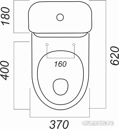 Унитаз Sanita Стандарт - Эконом SDTSACC01090112