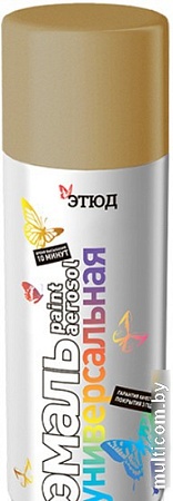 Краска Этюд Универсальная 520 мл (RAL 1036, темное золото)