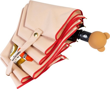 Зонт Moschino 8080-OCA Gift Bear Dark Beige