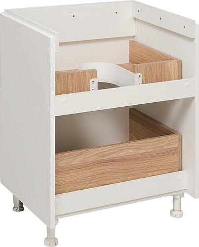 Runo Тумба под умывальник Афина 60 (напольная, белый)