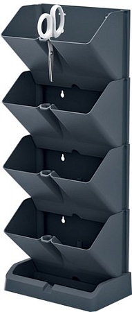 Кашпо Prosperplast Mini cascade IO1W200-S433 (антрацит)