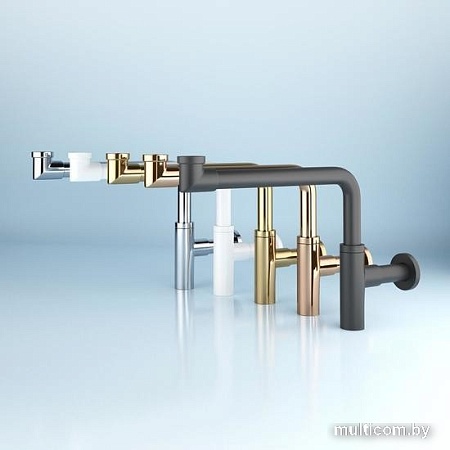 Сифон Wellsee Drainage System 182128001 (сифон, донный клапан, матовый белый)