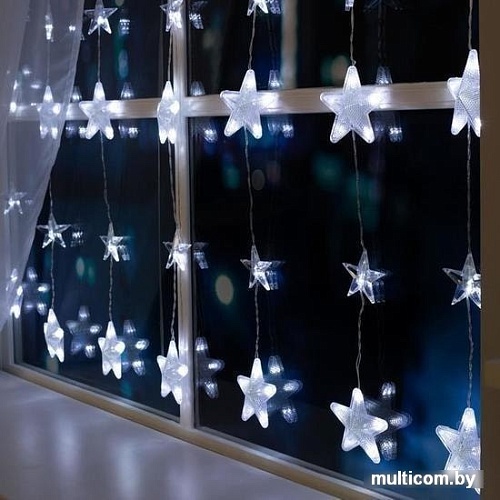 Бахрома Luazon 186 LED 2.4х0.9м (белый) 4356974