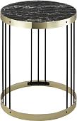 Журнальный столик Sheffilton SHT-CT15 191690 (темный мрамор/латунь/черный)