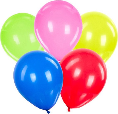 Набор воздушных шаров Золотая сказка 105013 (10 шт, 5 цв)