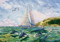 Набор для вышивания Овен Морские прогулки 1497