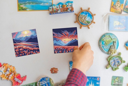 Картина по номерам ФРЕЯ Цветочные поля PNBM-010