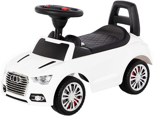 Каталка Полесье SuperCar №6 со звуковым сигналом 84552 (белый)