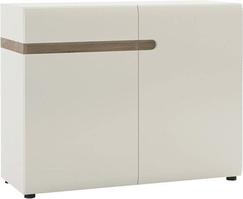 Комод Anrex Linate 2D-1S / TYP 35 (белый/сонома трюфель)