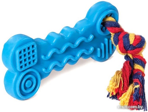 Игрушка для собак Triol Косточка с веревкой 12191142