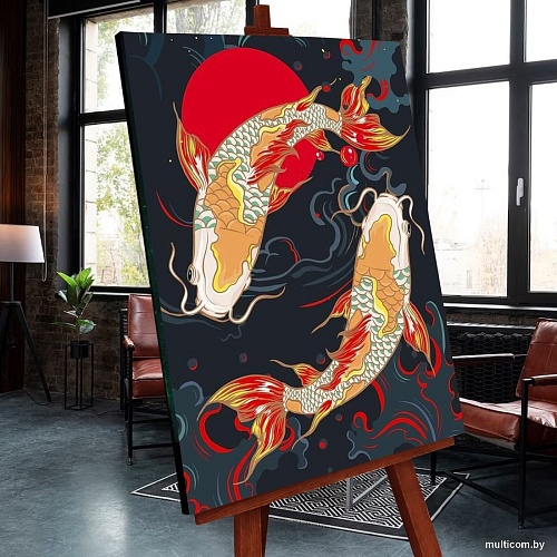 Картина по номерам Молли Карпы кои 40x50 FHR0589