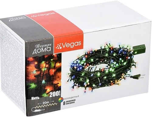 Гирлянда Vegas Нить 55067 200 LED