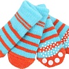 Носочки для животных Puppia Nitty-Gritty PAND-SO1176-AQ-L (голубые с красными полосками)